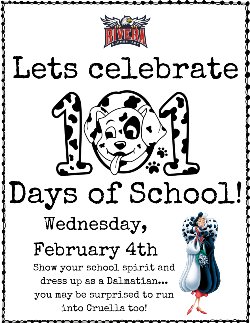 101 Days of School Dalmatian Celebration